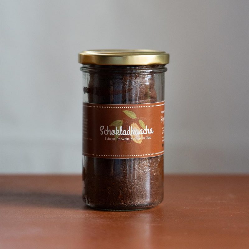 Schokoladenkuchen im Glas